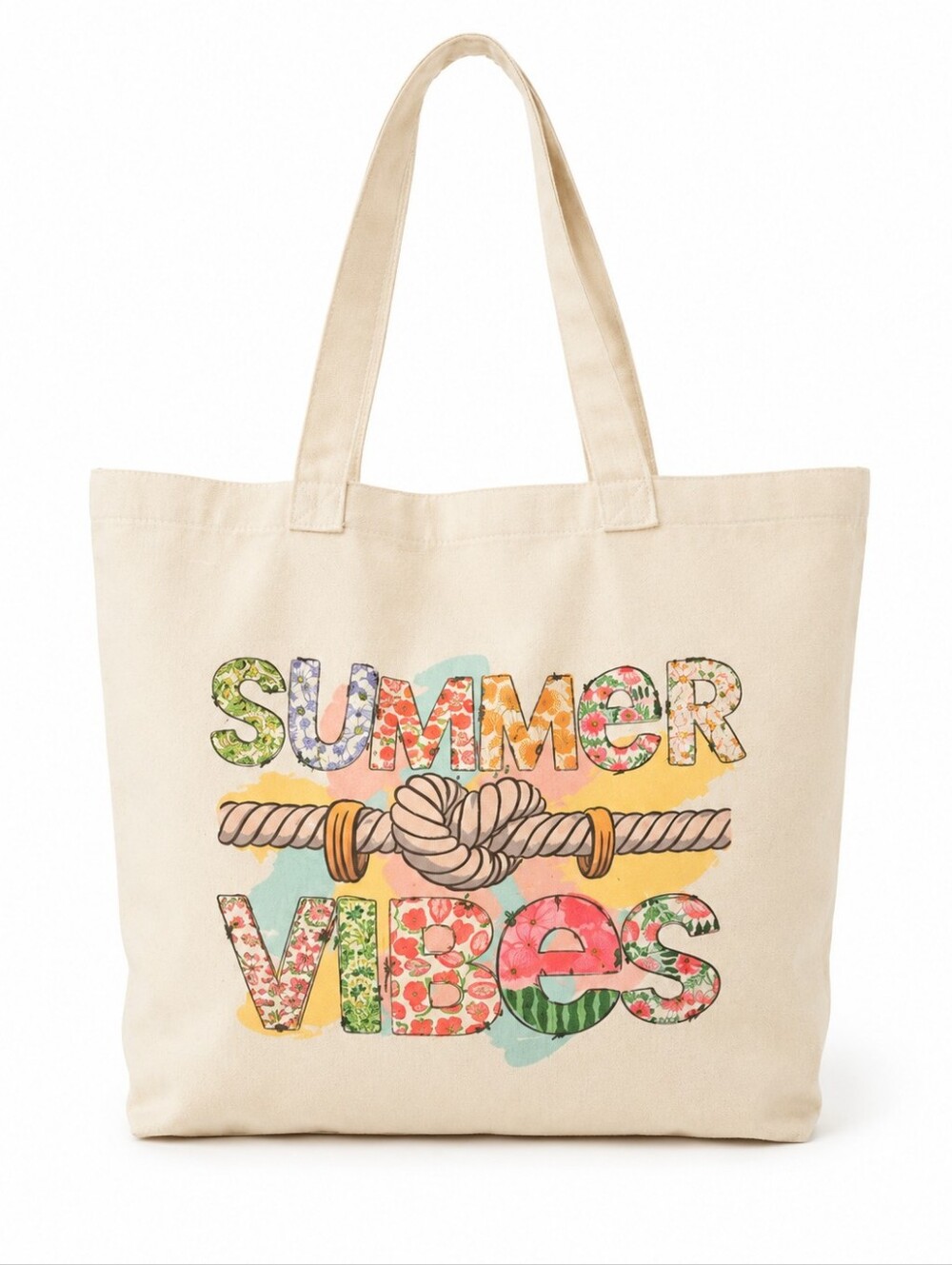 Handmade Beach Tote Summer Vibes Beach Please Sublimation Tote Double Sided